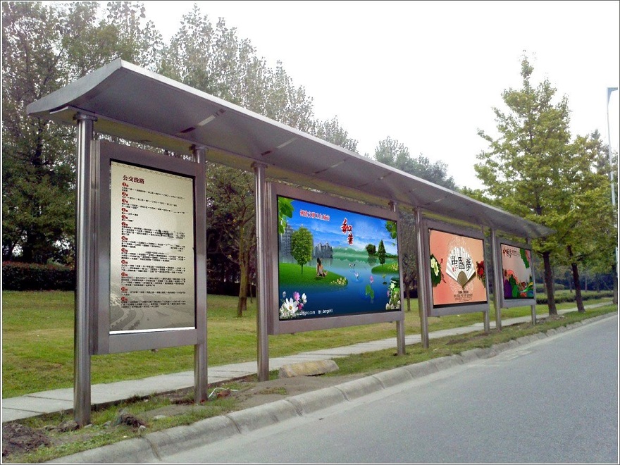 四川省攀枝花市不銹鋼公交站臺(tái)修建完成